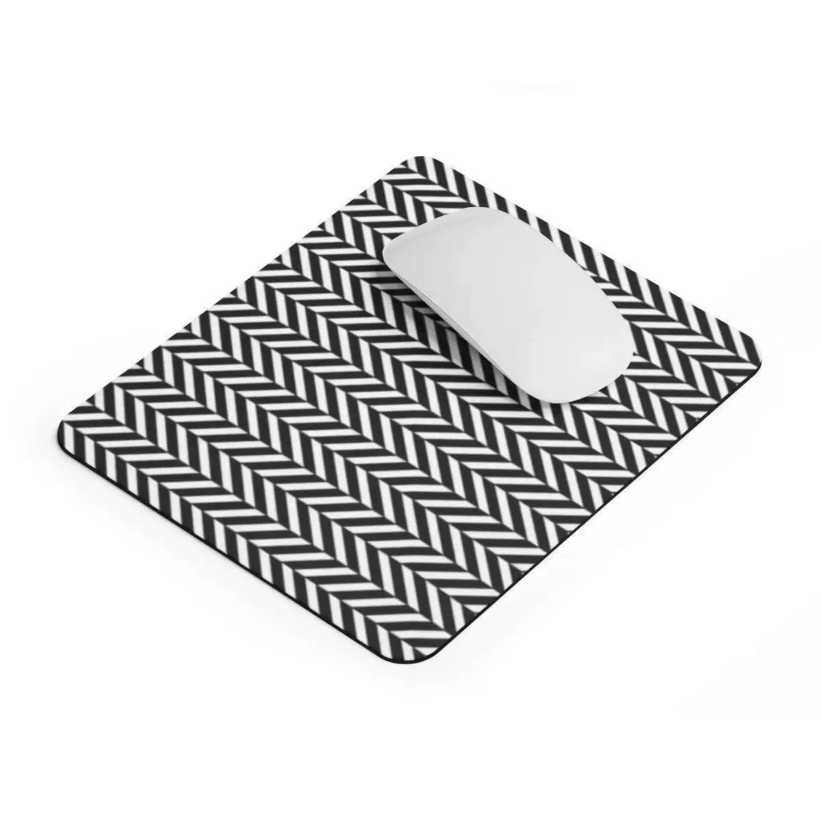 Elegant Herringbone Mouse Pad for a Stylish Workspace Upgrade