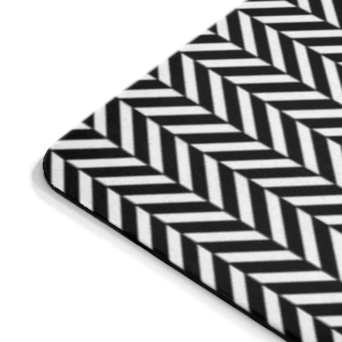 Elegant Herringbone Mouse Pad for a Stylish Workspace Upgrade