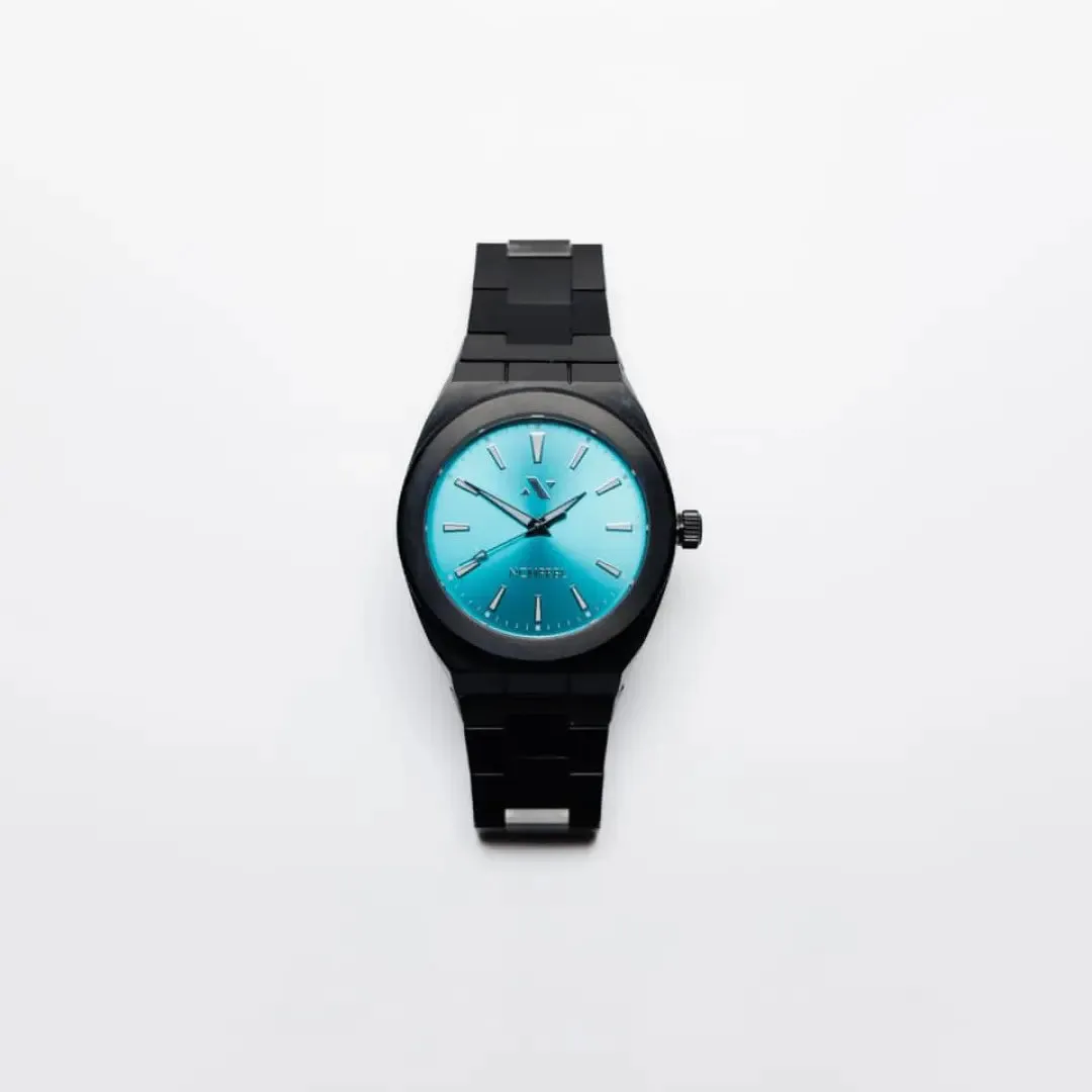 Elevate Link Maldives 42MM Unisex Watch In Black/Harbor Blue