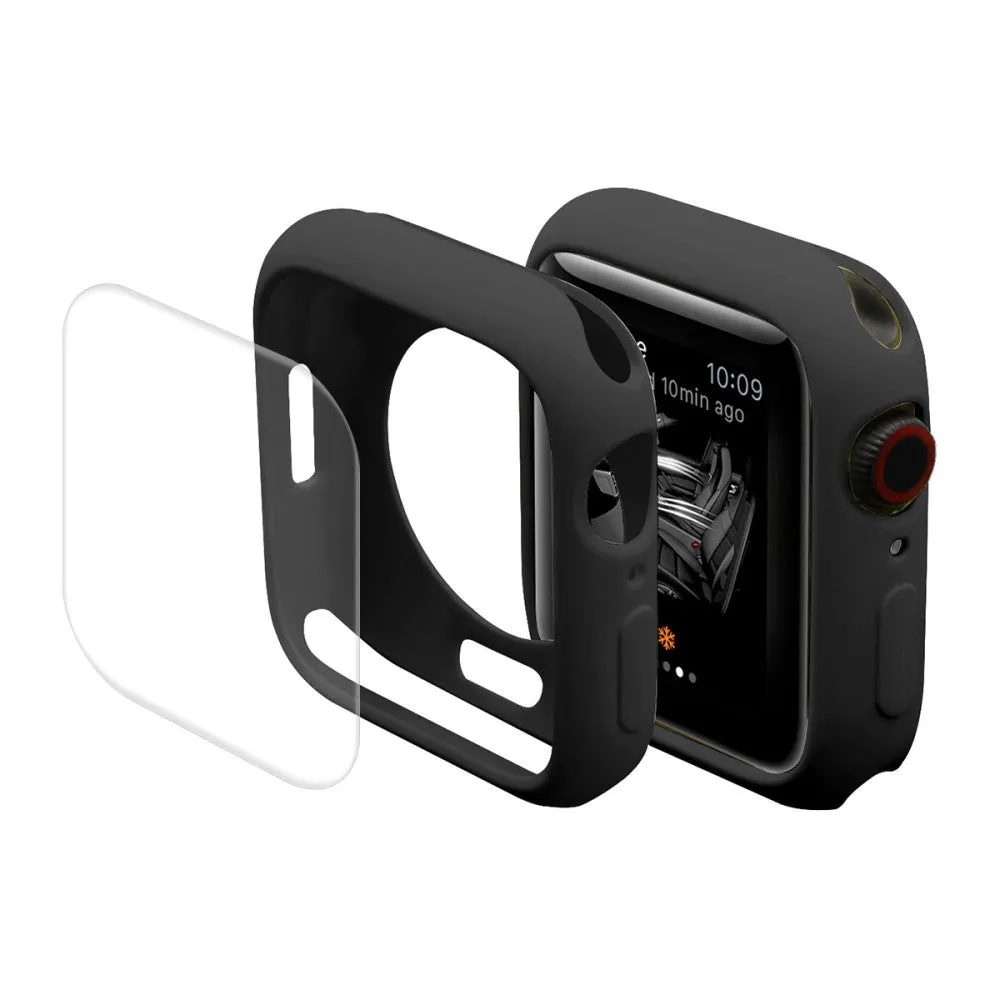 ENKAY Apple Watch (45mm) TPU cover with screen protector - Black