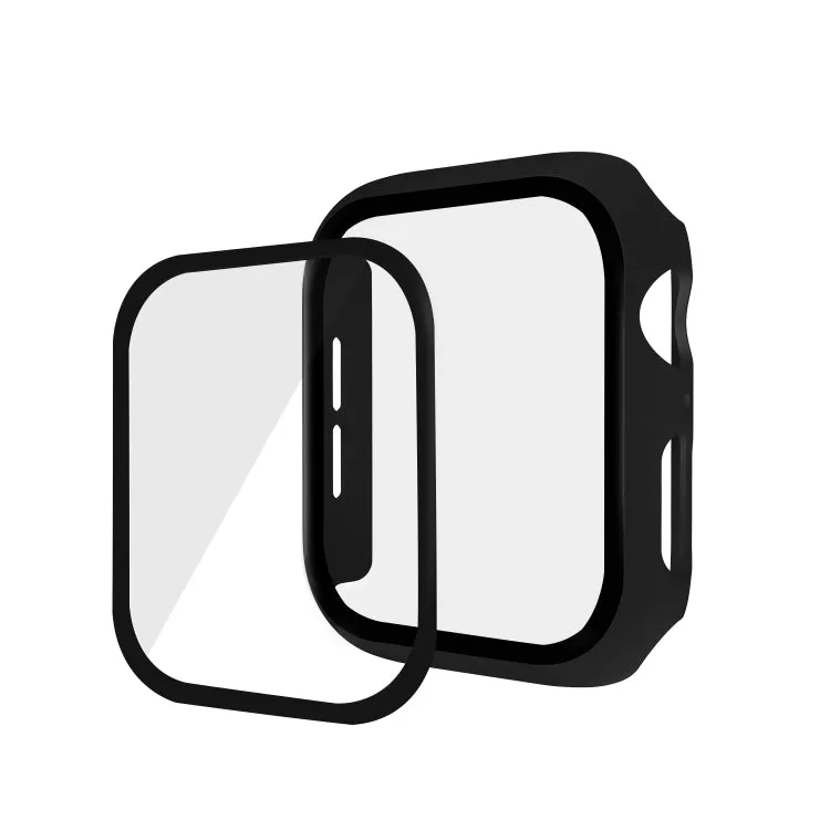 ENKAY Hat-prince Full Coverage PC Case   Tempered Glass Protector for Apple Watch Series 5 / 4 40mm(Black)