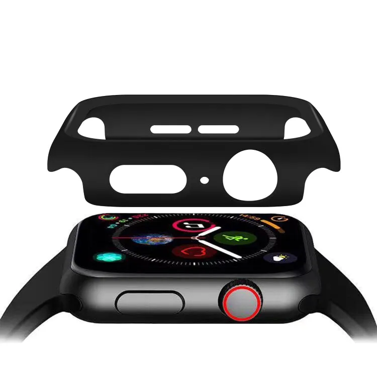 ENKAY Hat-prince Full Coverage PC Case   Tempered Glass Protector for Apple Watch Series 5 / 4 40mm(Black)