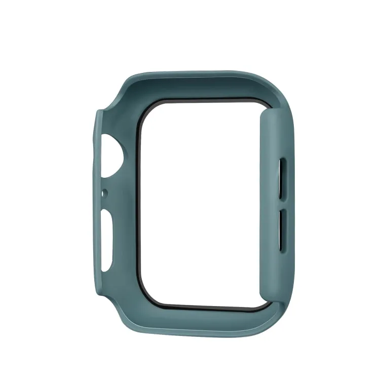 ENKAY Hat-prince Full Coverage PC Case   Tempered Glass Protector for Apple Watch Series 5 / 4 40mm(Green)