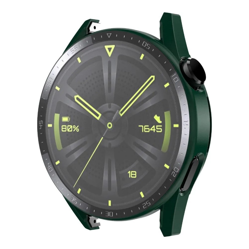 ENKAY Huawei Watch GT 3 (46mm) electroplated scale cover   tempered glass - Blackish Green