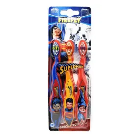 Firefly Superman Soft Toothbrush 3 Pack