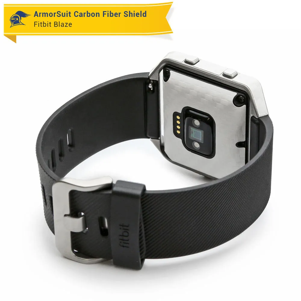 Fitbit Blaze Screen Protector   White Carbon Fiber Skin