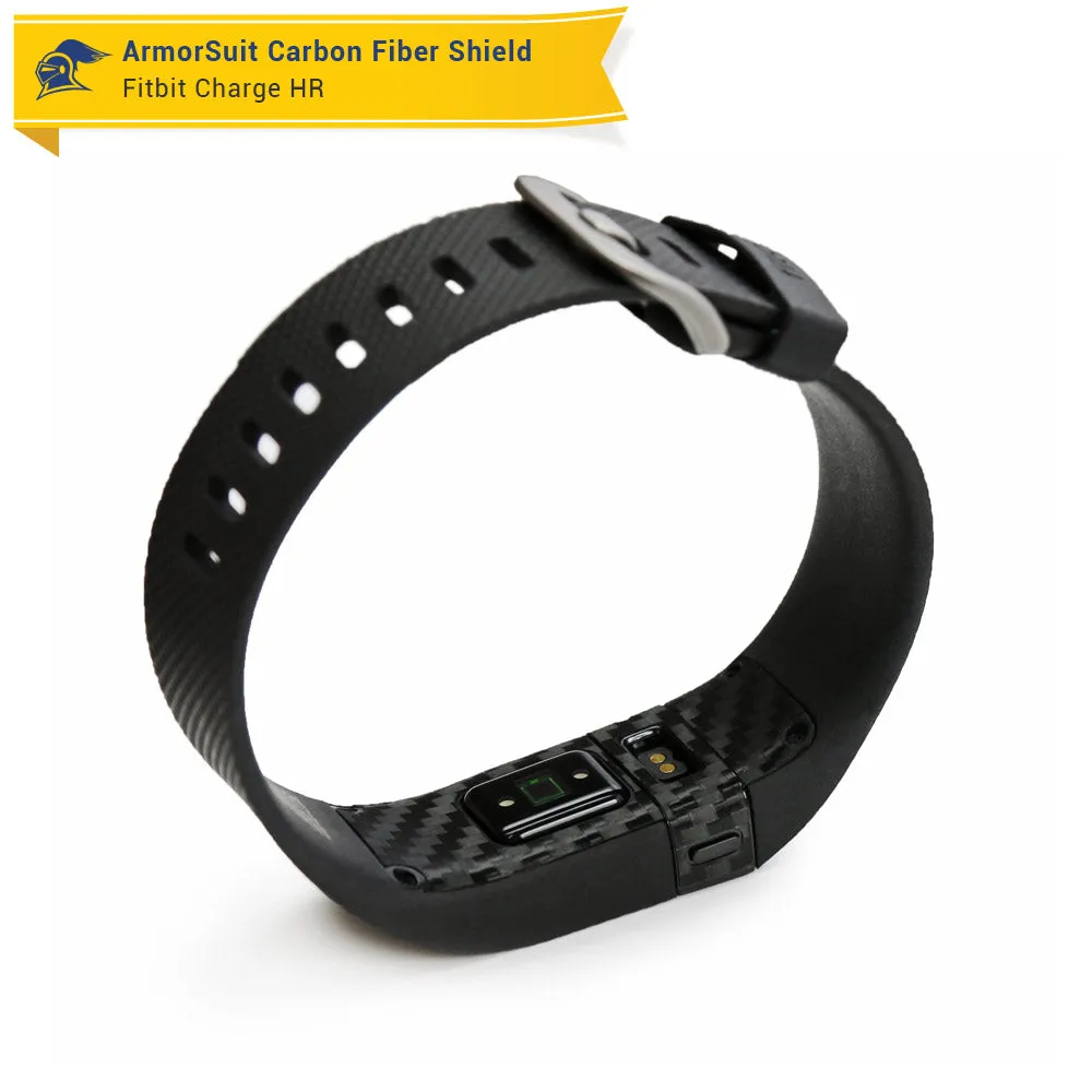 Fitbit Charge HR Screen Protector   Black Carbon Fiber Skin