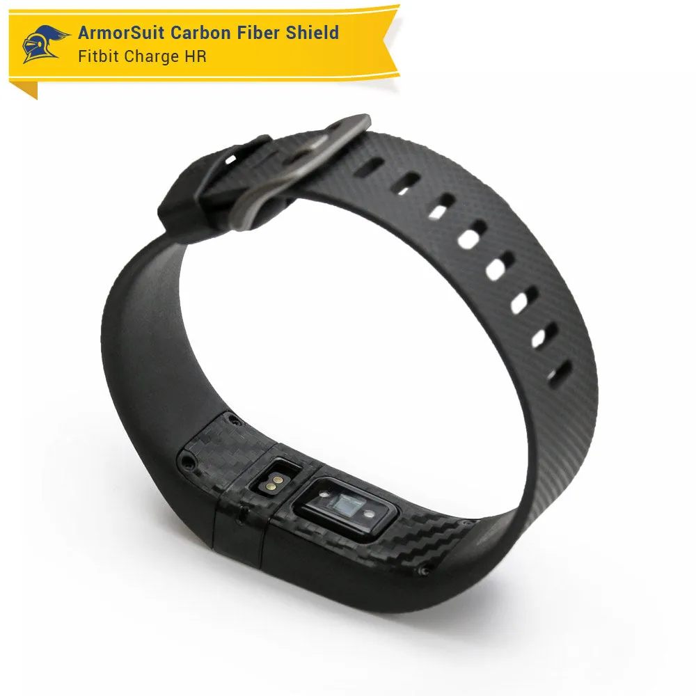 Fitbit Charge HR Screen Protector   Black Carbon Fiber Skin