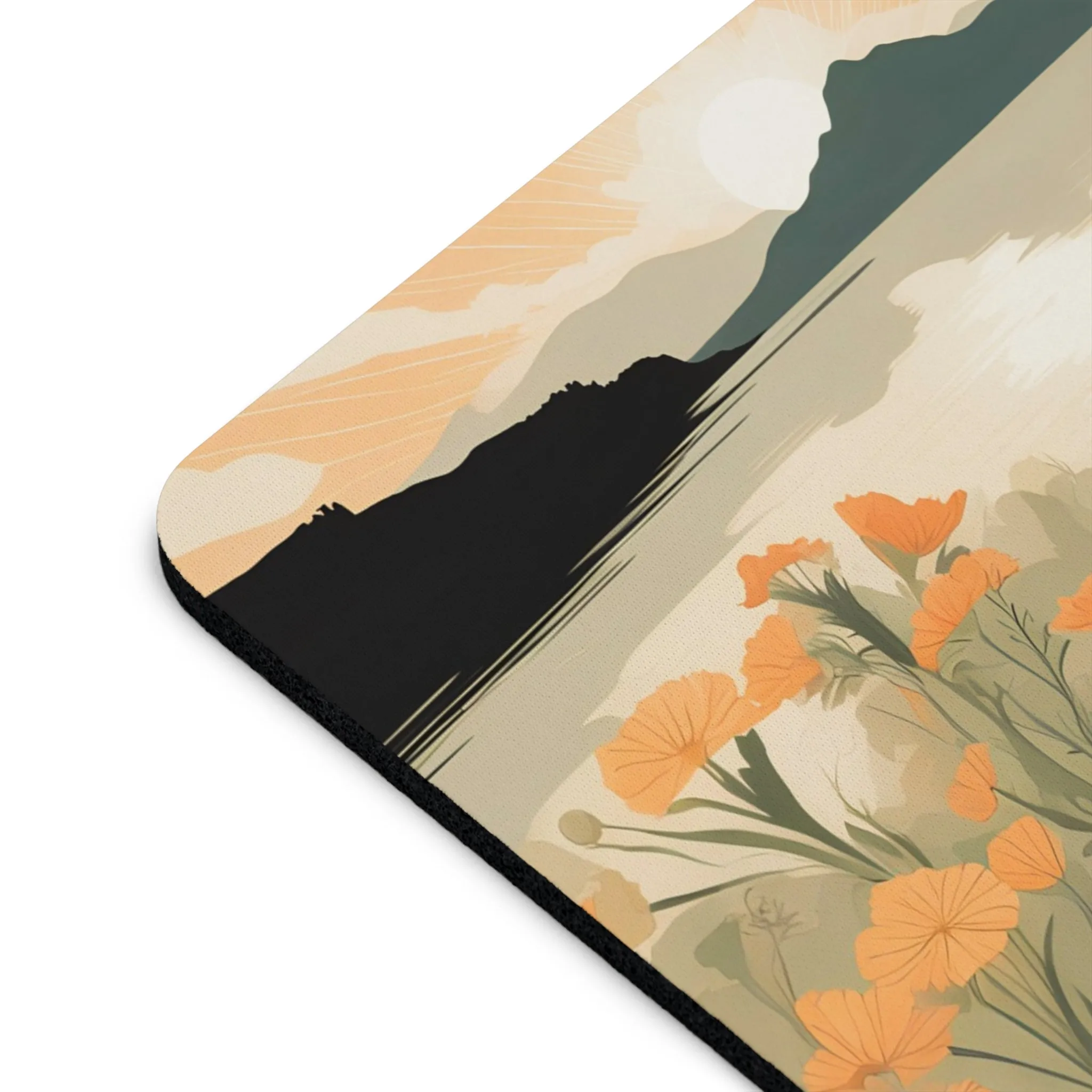 Flowers at the Lake, Computer Mouse Pad - for Home or Office