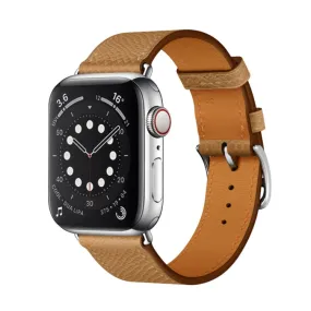 For Apple Watch 3 / 2 / 1 Generation 38mm Universal Leather Cross Band(Brown)