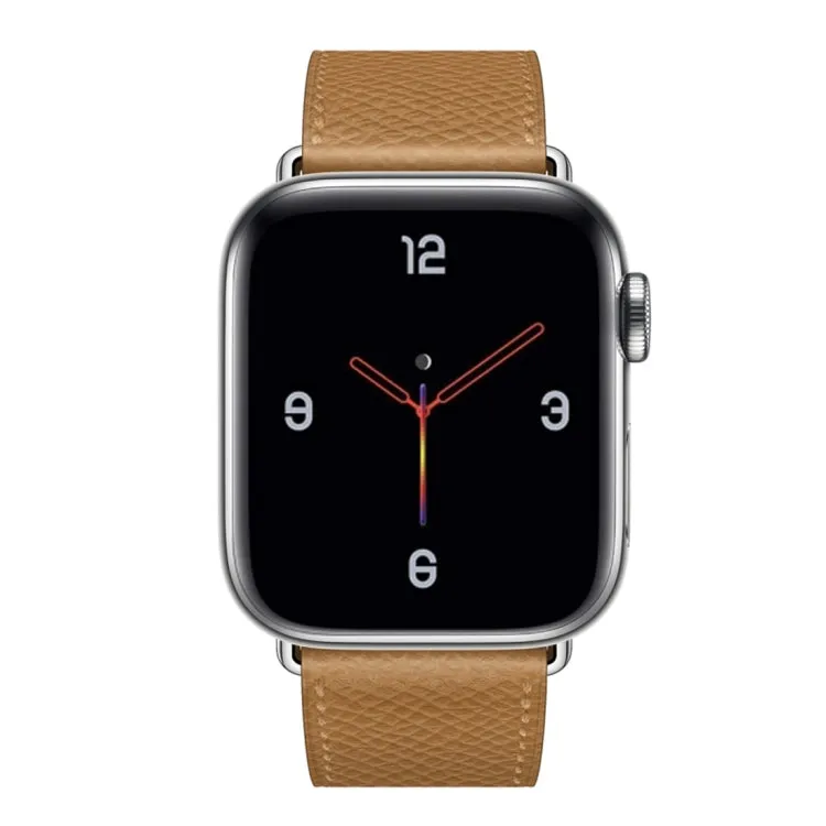 For Apple Watch 3 / 2 / 1 Generation 38mm Universal Leather Cross Band(Brown)