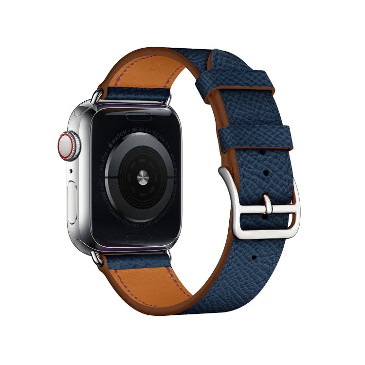 For Apple Watch 3 / 2 / 1 Generation 42mm Universal Leather Cross Band(Dark Blue)