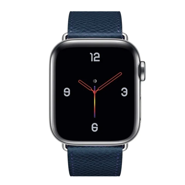 For Apple Watch 3 / 2 / 1 Generation 42mm Universal Leather Cross Band(Dark Blue)