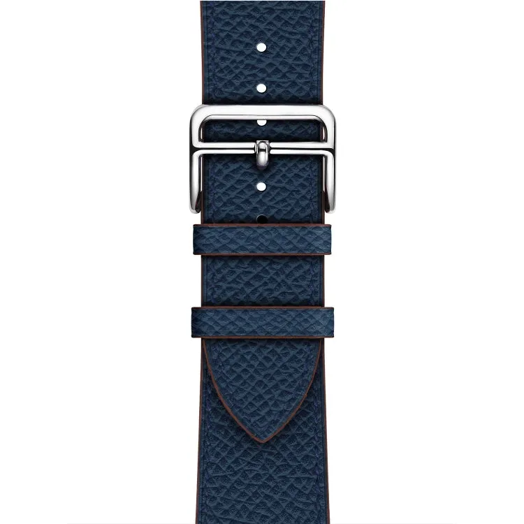 For Apple Watch 3 / 2 / 1 Generation 42mm Universal Leather Cross Band(Dark Blue)