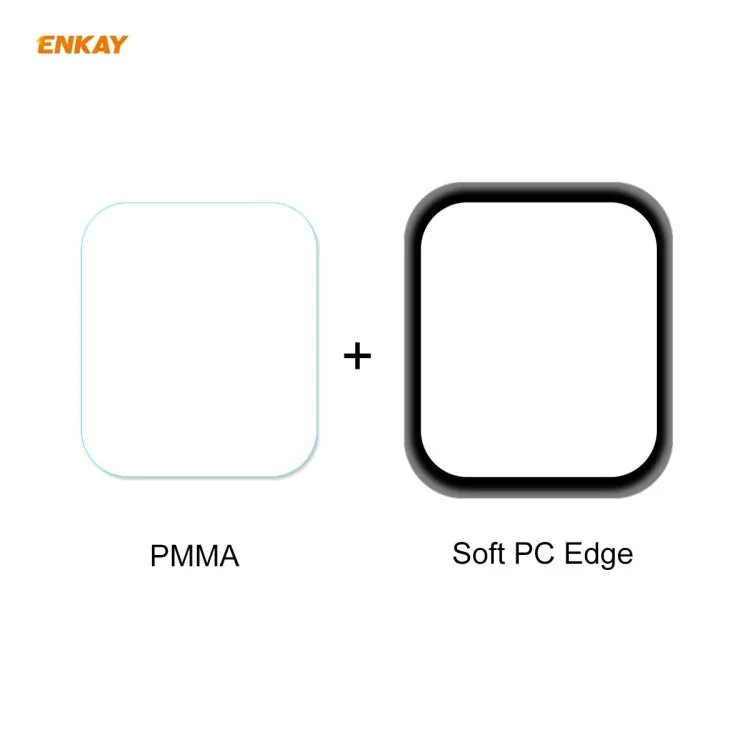 For Apple Watch 6/5/4/SE 40mm ENKAY Hat-Prince 3D Full Screen Soft PC Edge   PMMA HD Screen Protector Film