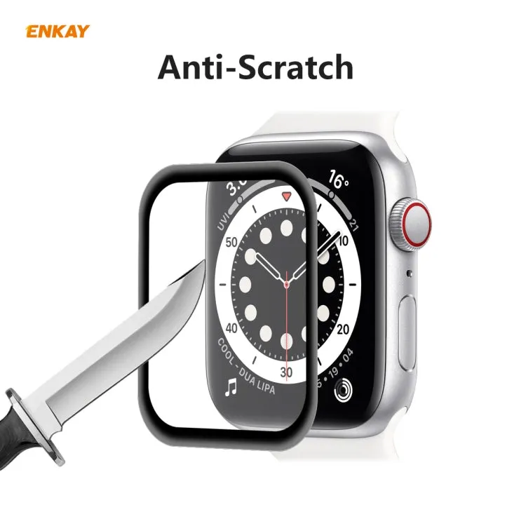 For Apple Watch 6/5/4/SE 40mm ENKAY Hat-Prince 3D Full Screen Soft PC Edge   PMMA HD Screen Protector Film