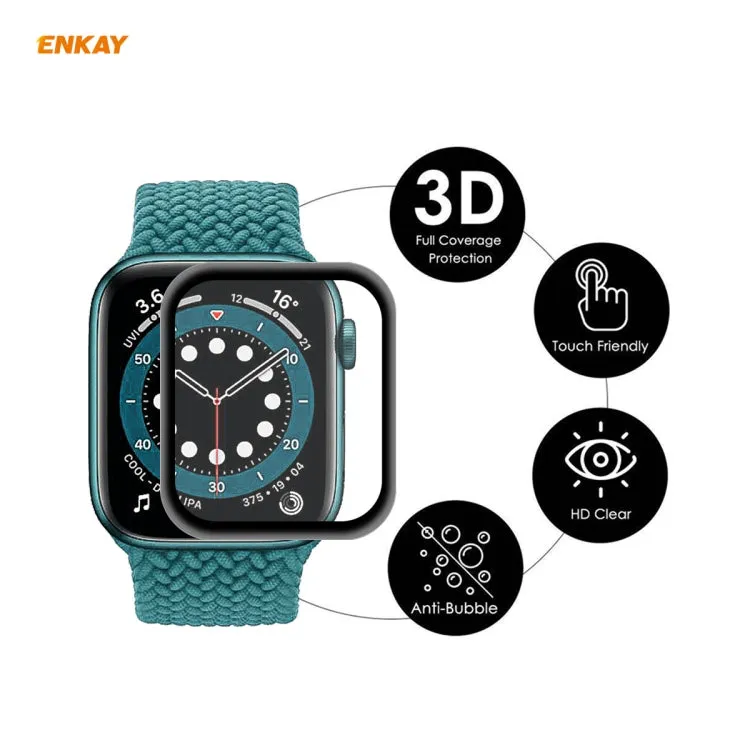 For Apple Watch 6/5/4/SE 40mm ENKAY Hat-Prince 3D Full Screen Soft PC Edge   PMMA HD Screen Protector Film