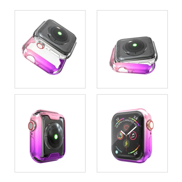 For Apple Watch Series 5 & 4 44mm Gradient All-inclusive TPU Protective Case(C)