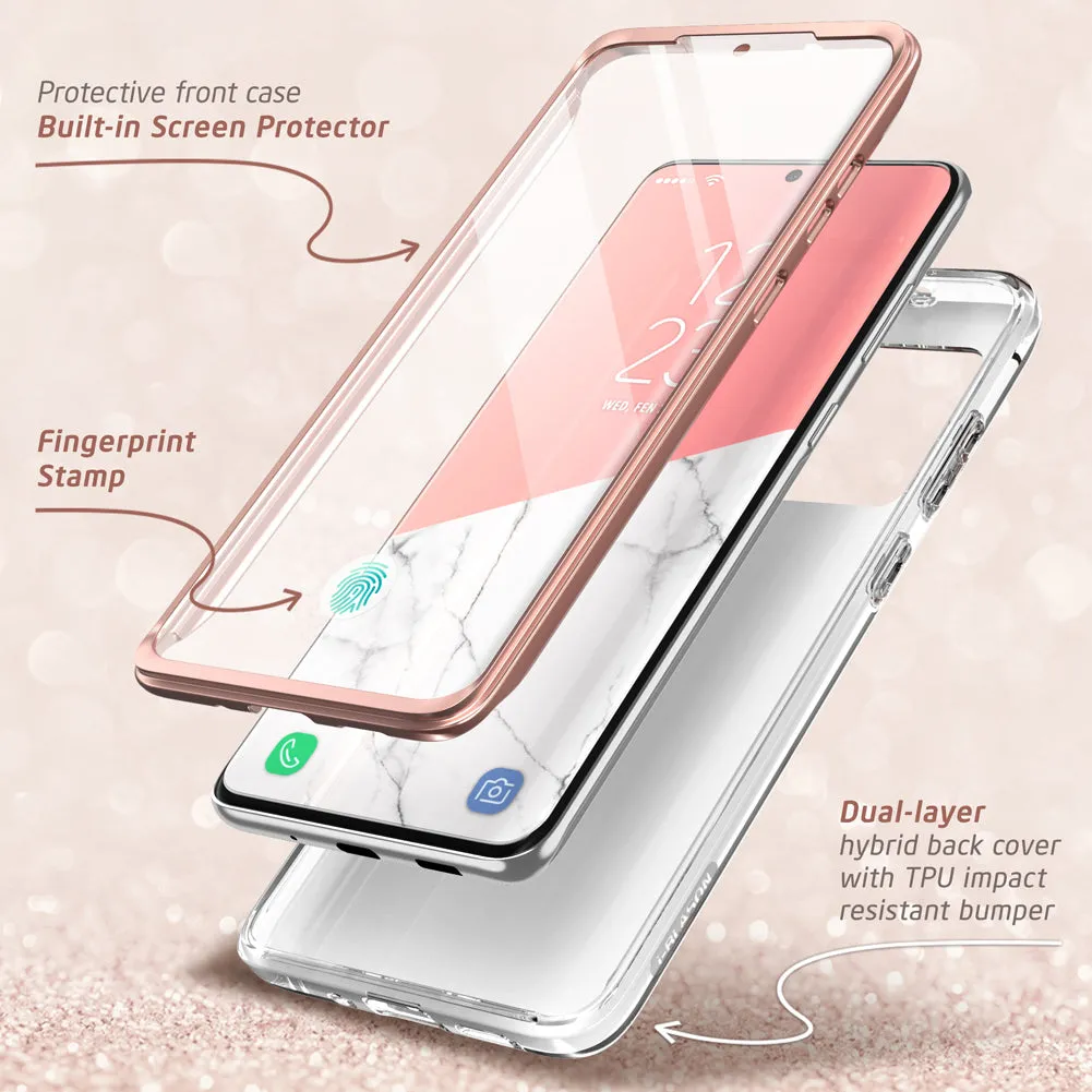 Galaxy S20 Ultra Cosmo Case (with Screen Protector) - Marble Pink