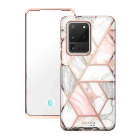 Galaxy S20 Ultra Cosmo Case (with Screen Protector)(open box) - Marble Pink