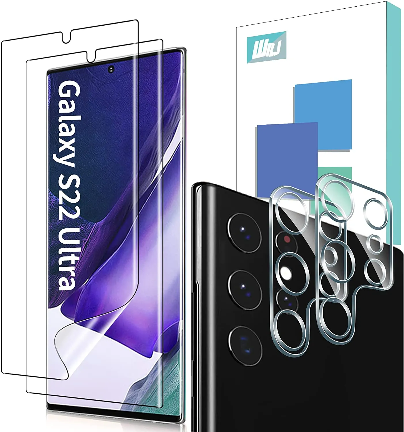 Galaxy S22 Ultra TPU Screen Protector   3 Pack Camera Lens Protector