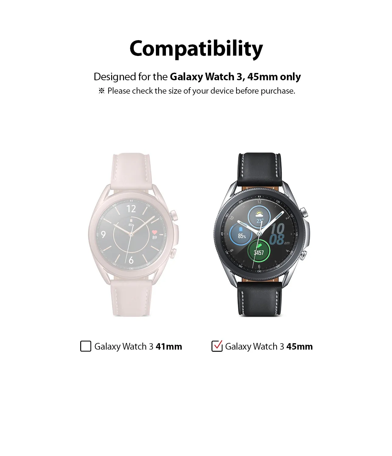 Galaxy Watch 3 45mm Screen Protector | Glass