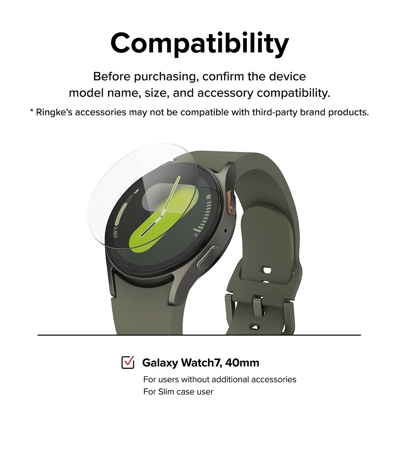 Galaxy Watch 7 40mm Screen Protector | Glass - R4