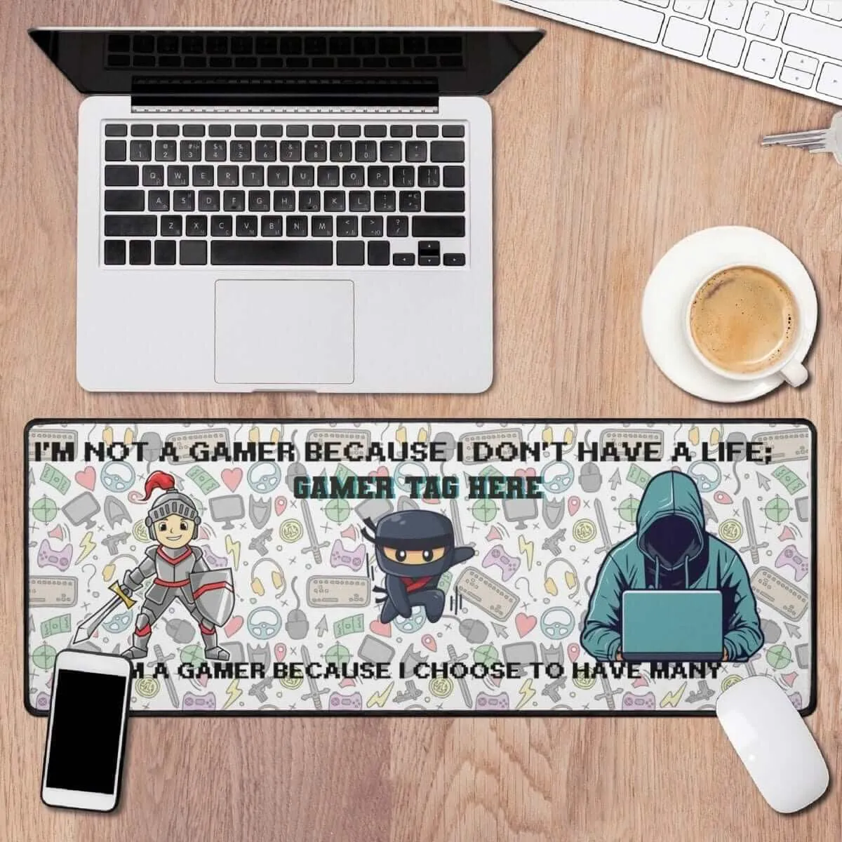 Gaming Mouse Mat with Multiple Characters - Perfect for Gamers