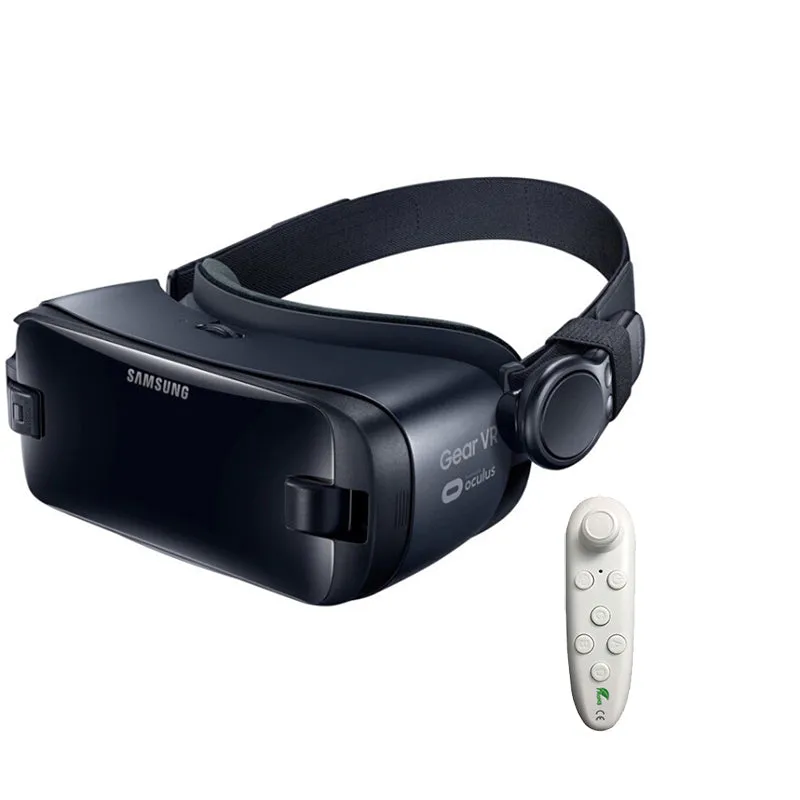 Gear VR 5.0 3D Glasses VR 3D Box for Samsung Galaxy S9 S9Plus S8 S8  Note7 Note 5 S7 etc Smartphones with Bluetooth Controller #refresh