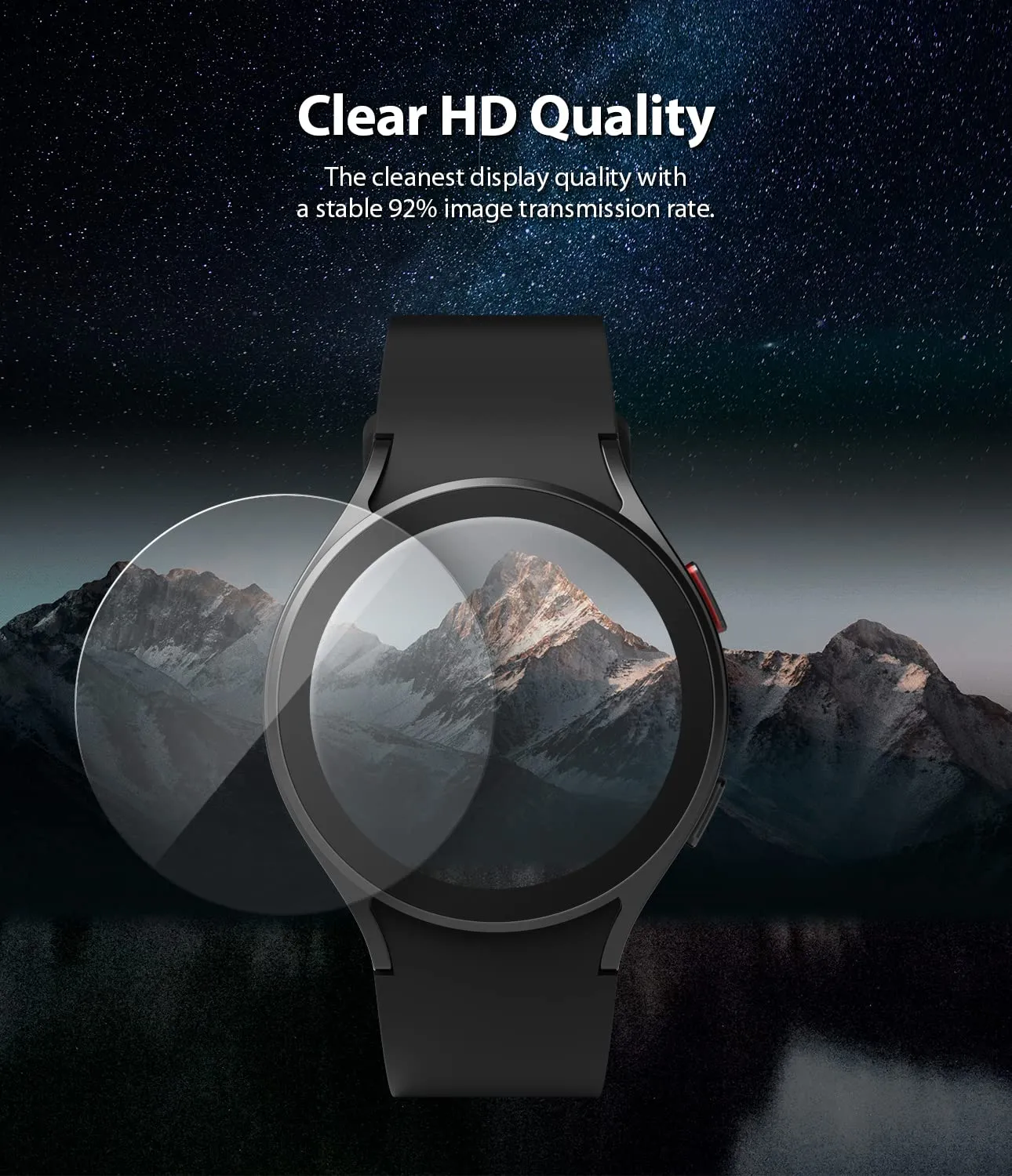 Glass [4 Pack] Compatible with Samsung Galaxy Watch 4 44mm