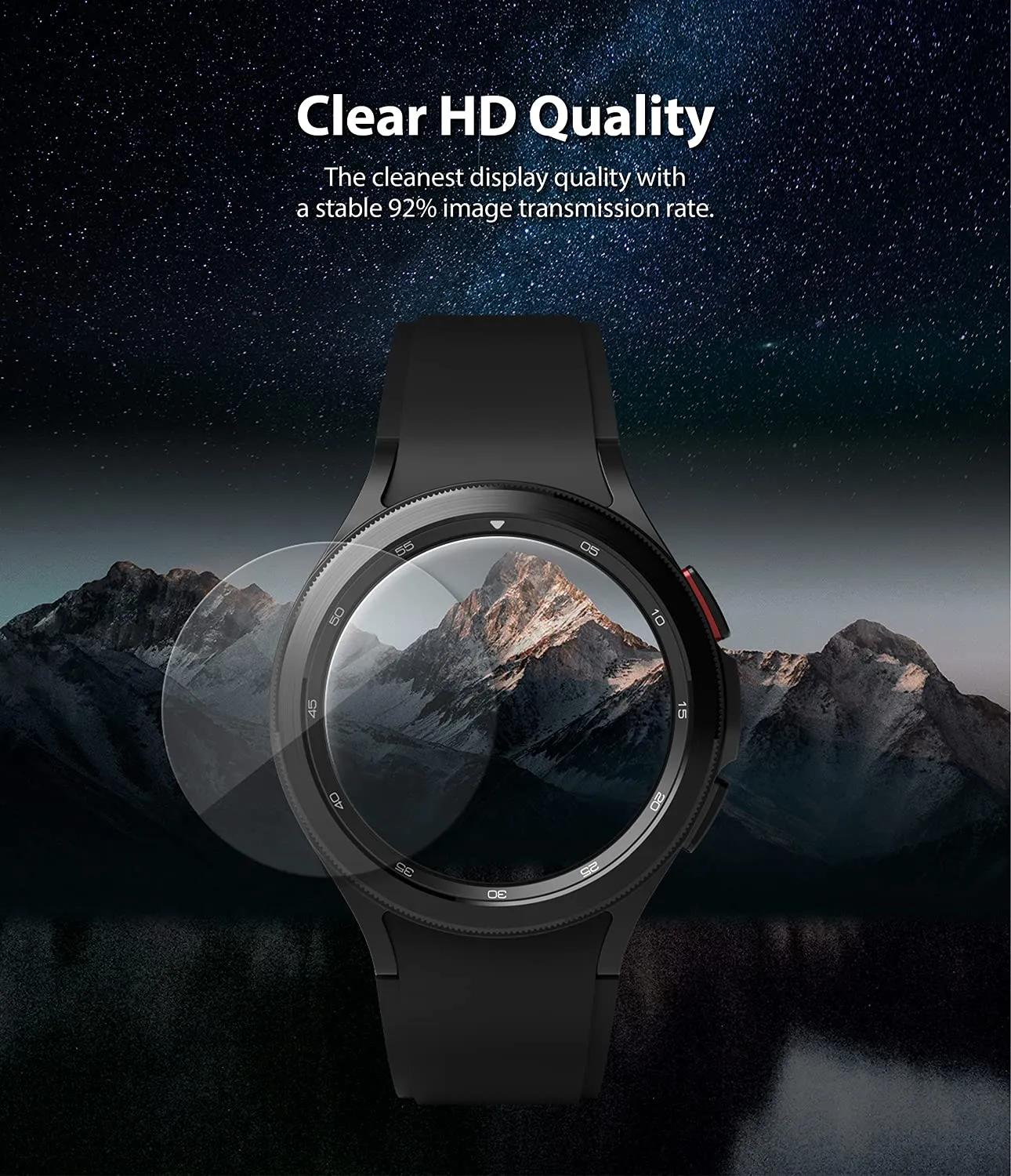 Glass [4 Pack] Compatible with Samsung Galaxy Watch 4 Classic 42mm