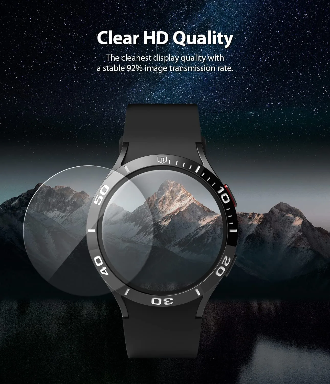 Glass for Bezel Styling Only [4 Pack] Compatible with Samsung Galaxy Watch 4 40mm