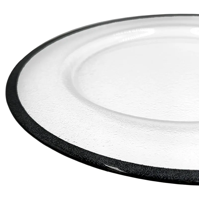 Glimmer - Glass Charger Plate in Black (Item # 0334)