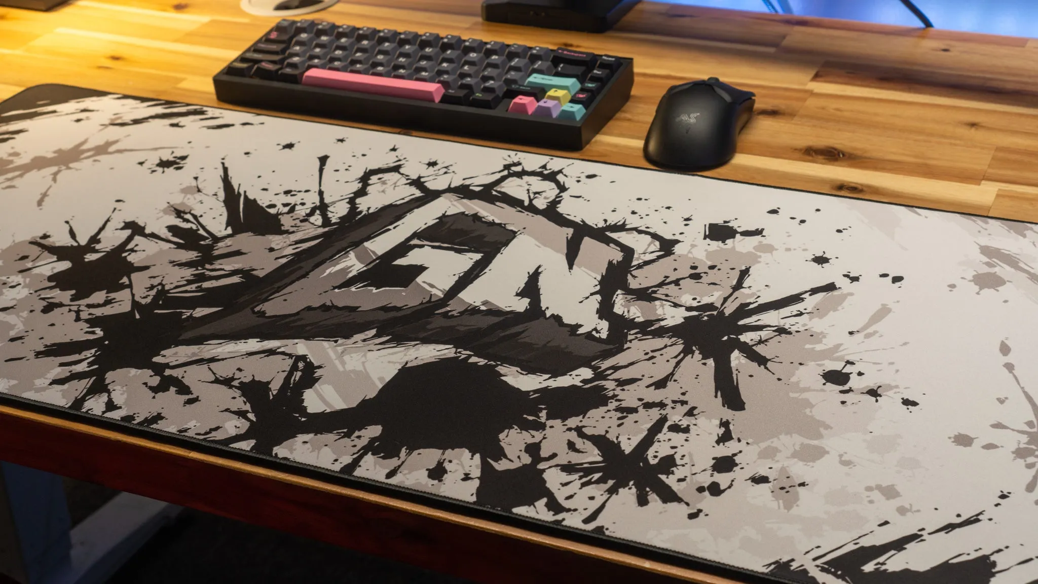 Glo Navy "Monochrome" Content Creator Collaboration Gaming Mouse Pad Deskmat