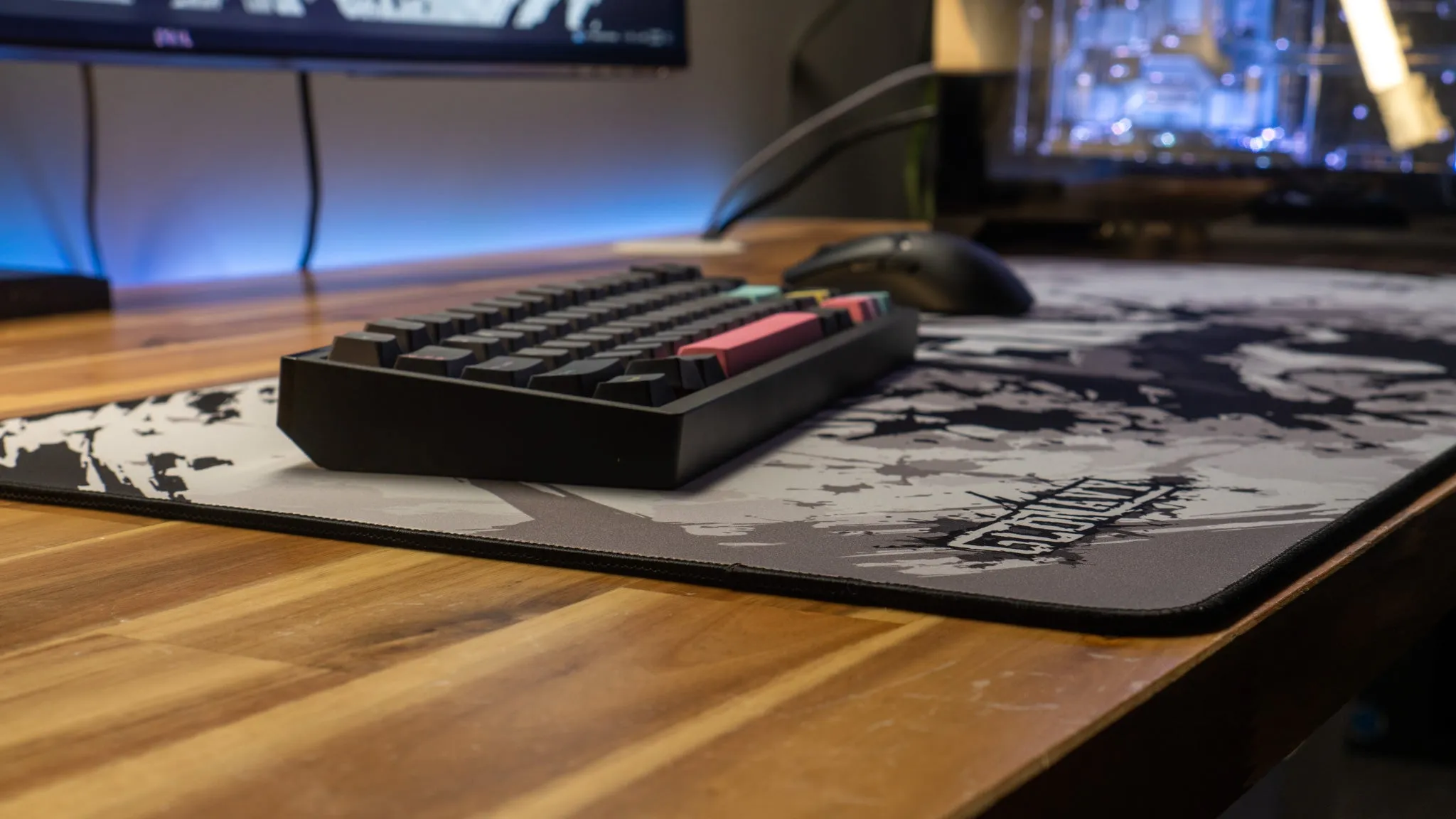 Glo Navy "Monochrome" Content Creator Collaboration Gaming Mouse Pad Deskmat