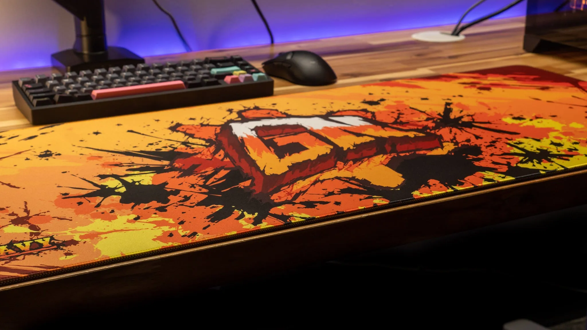 Glonavy "Sunburst" Content Creator Collaboration Gaming Mouse Pad Deskmat