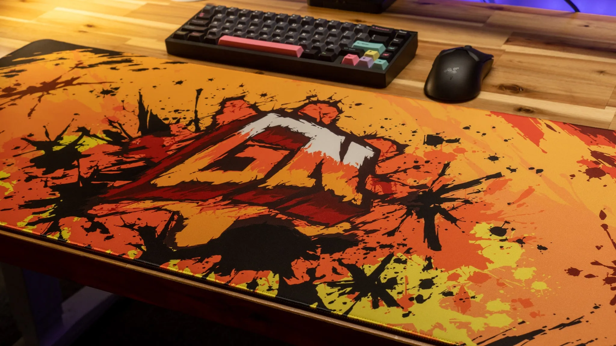 Glonavy "Sunburst" Content Creator Collaboration Gaming Mouse Pad Deskmat