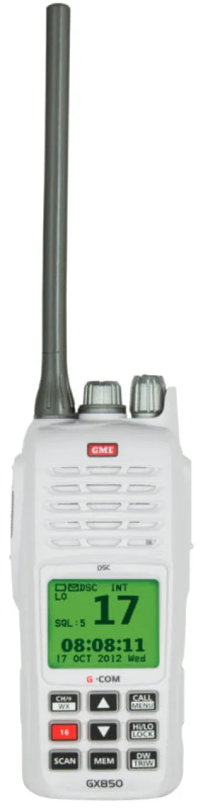 GME 5/1 Watt Handheld VHF Marine Radio - DSC & GPS | GX850W