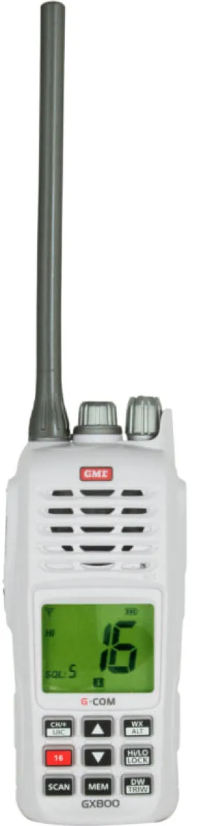 GME 5/1 Watt Handheld VHF Marine Radio - Float & Flash | GX800W