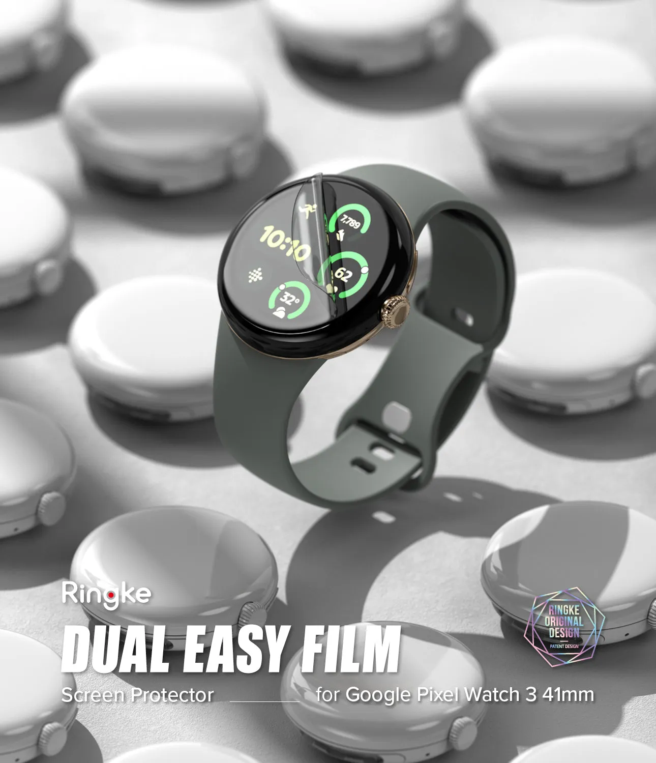 Google Pixel Watch 3 41mm Screen Protector | Dual Easy Film (3P)