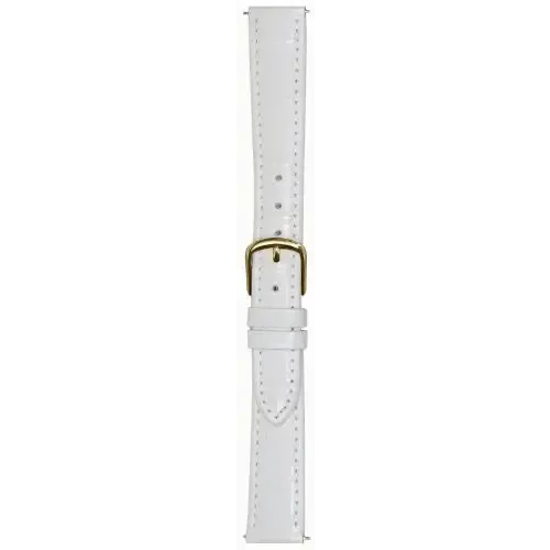 Hadley Roma Women's 16mm White Alligator Grain Leather Watch Strap LS135