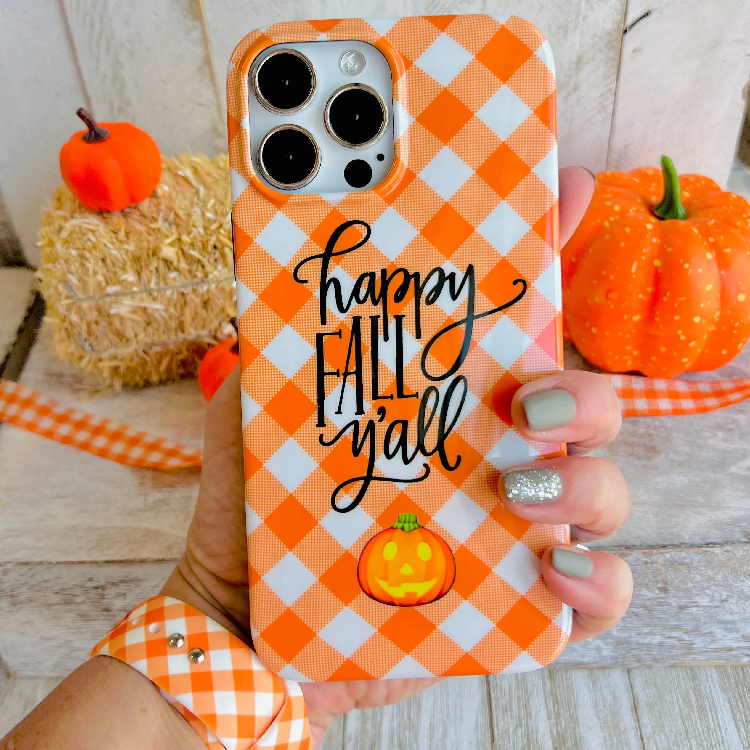 Happy Fall Y'all Phone Case For iPhone