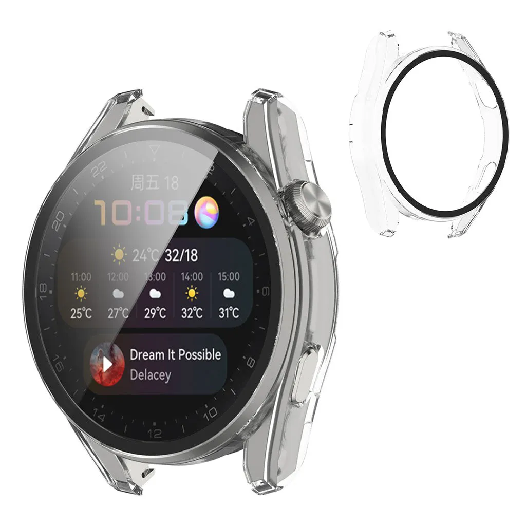 Huawei Watch 3 Pro TPU cover   tempered glass - Transparent