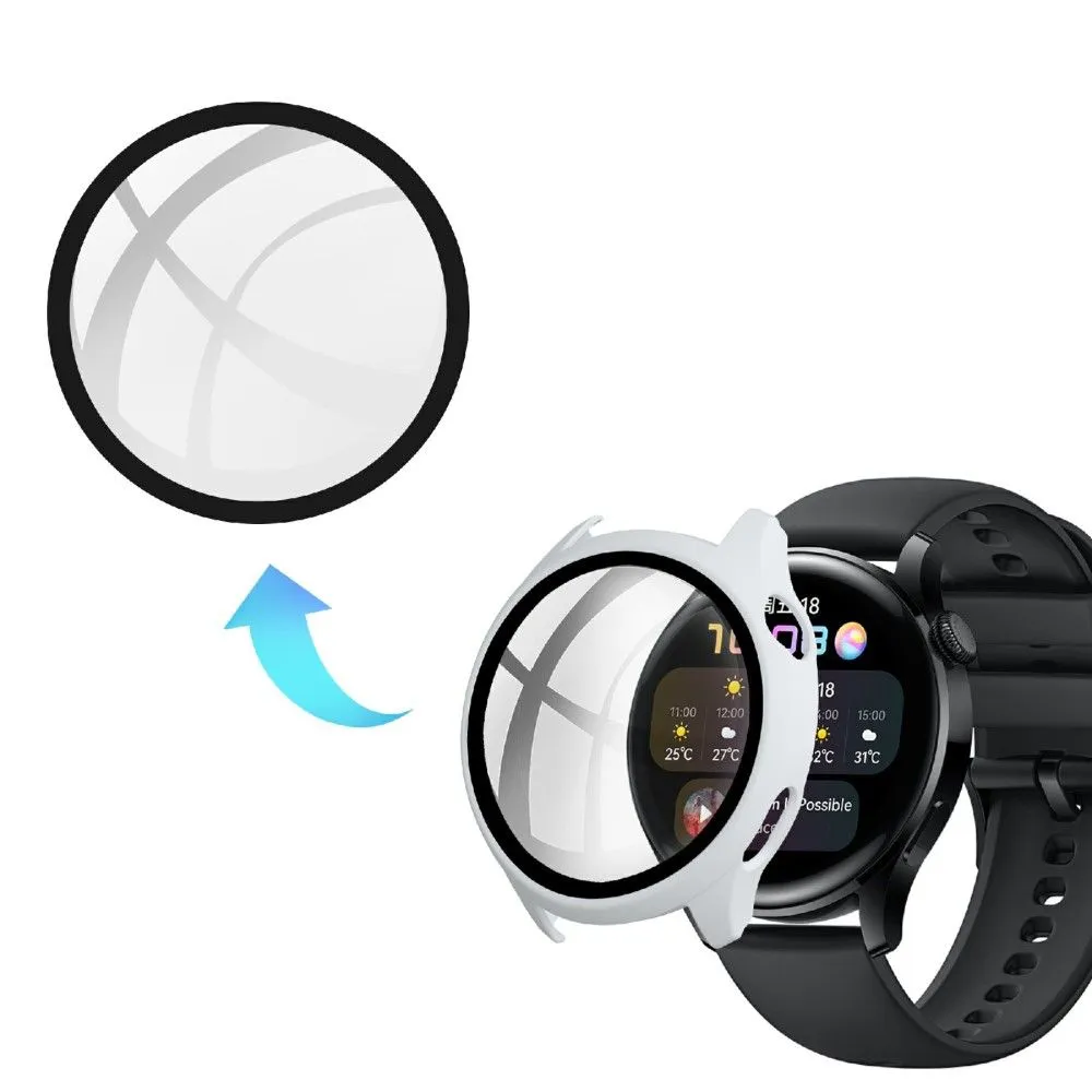 Huawei Watch 3 simple frame   tempered glass - White