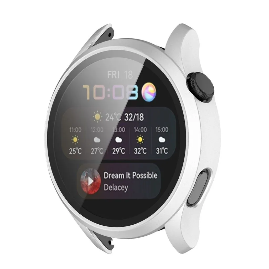 Huawei Watch 3 TPU cover   tempered glass - Silver