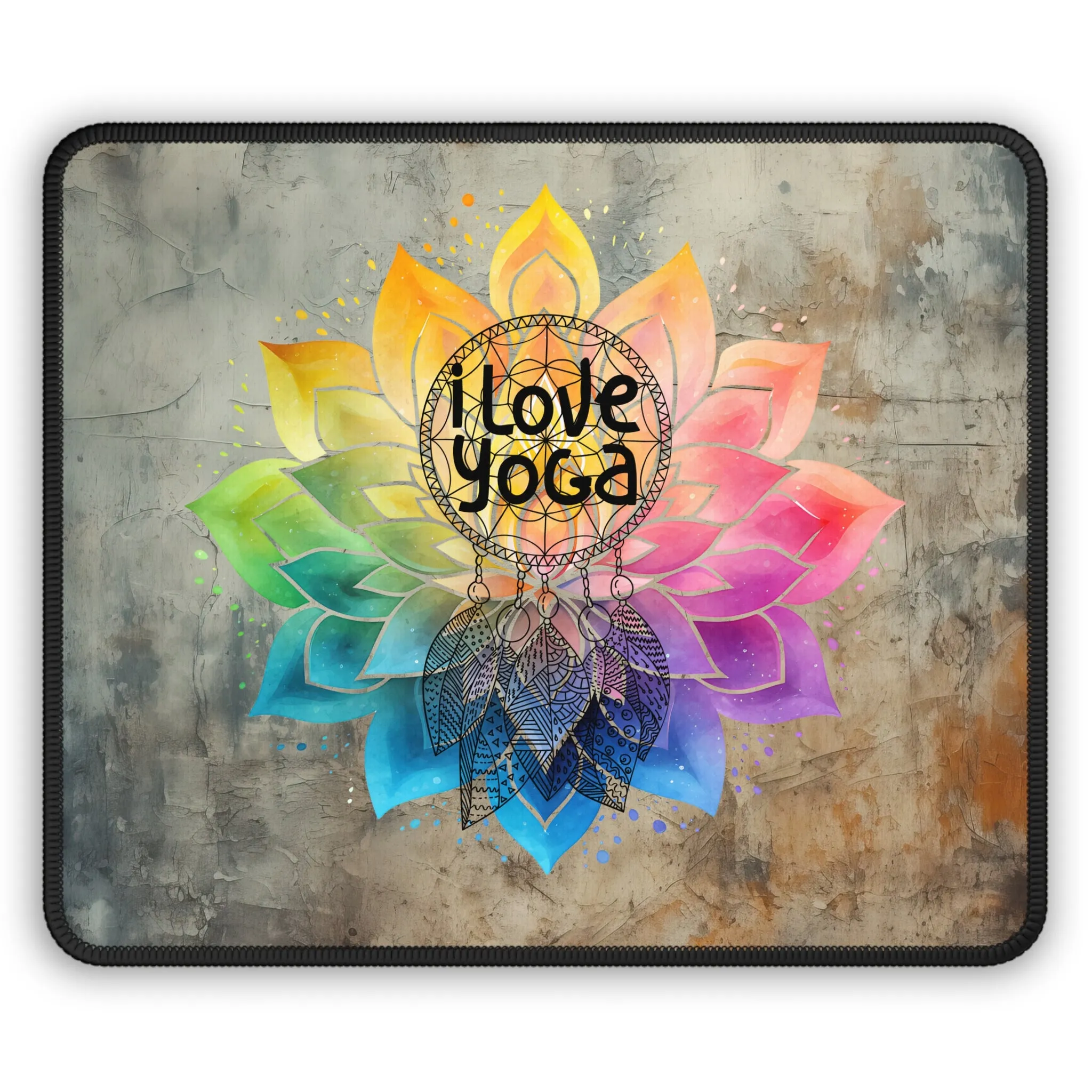 I Love Yoga Mouse Pad, Cute Yoga Mouse Pad, Mindful Yoga Gift, Yoga lover Mouse Pad, Yoga Instructor Gift, Gift For Yoga lovers, Gift For Yogi.