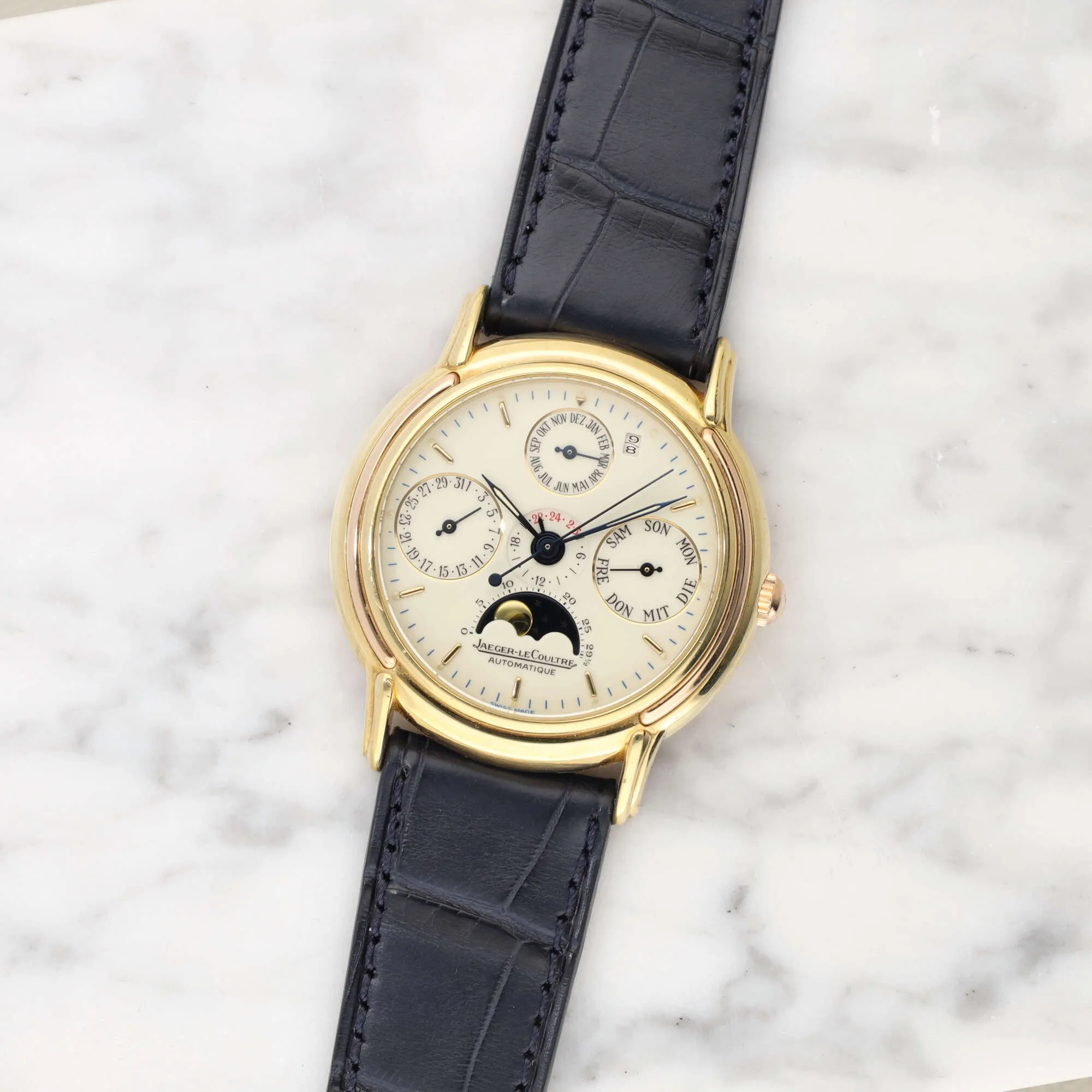 Jaeger LeCoultre Odysseus perpetual calendar moonphase in 18k yellow gold 166.7.80 - incoming