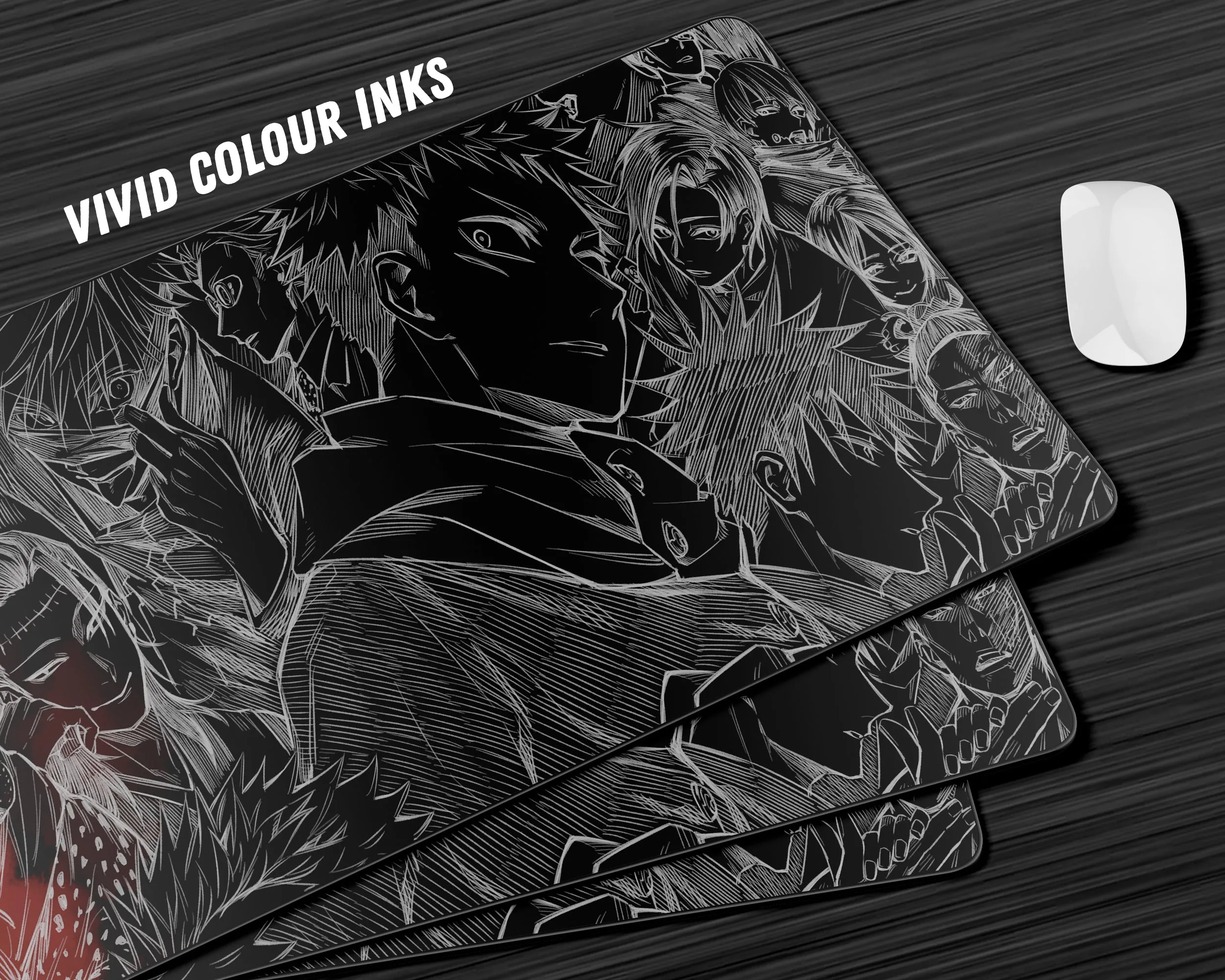 Jujutsu Kaisen Mouse Pad & Holographic Credit Card Bundle Skin Set