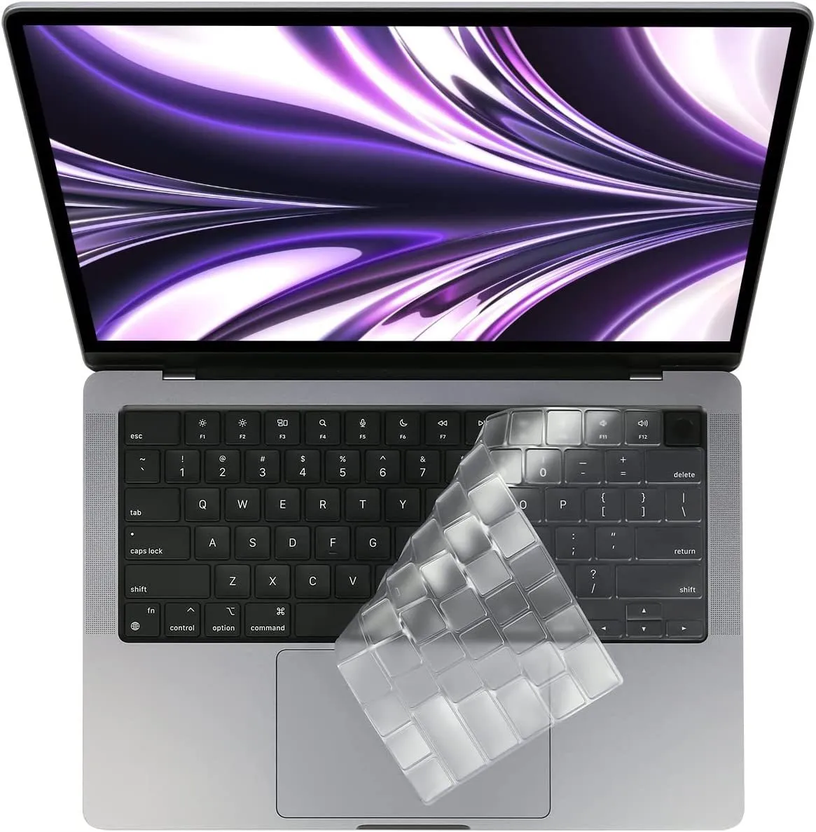 Keyboard Protector for MacBook Air 13.6", M3 (2024)/ M2 (2023-2022)- US Layout - Ash Black