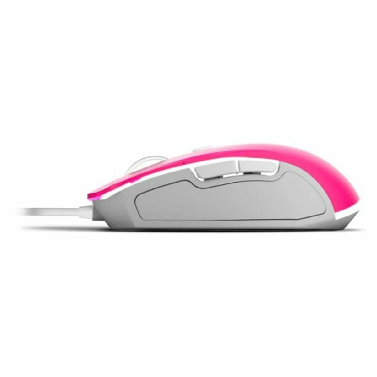 Keyboard with Gaming Mouse Krom KANDY BARBIE Pink QWERTY